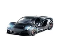 SYOEUR 1:32 para Lotus Evija Aleación Superdeportiva Diecast Metal Escala Modelo Coche Sonido Luz Simulación De Juguete Juego Modelo de Coche Hobby(Negro)