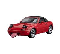 SYOEUR 1/32 para Mazda MX-5 Modelo Coche Juguete Miniatura Fundido Presión con Sonido Y Luz Puertas Que Se Pueden Abrir Exhibición Colección Juego Modelo de Coche Hobby(Rojo)