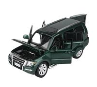 SYOEUR 1/32 para Mitsubishi Pajero SUV Sport Miniatura De Aleación Fundida A Presión Modelo Vehículo Juguete Colección Sonido Y Luz Juego Modelo de Coche Hobby(Verde)