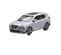 SYOEUR 1/32 para Nissan X-Trail SUV Miniatura Diecast Modelo De Coche Juguete Sonido Y Luz Puertas Que Se Pueden Abrir Colección Educativa Juego Modelo de Coche Hobby(Azul)