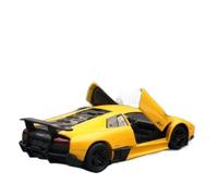SYOEUR 1/36 para Lamborghini LP670-4 Super Sport Toy Car Diecast Metal Miniatura Modelo Pull Back Colección Regalo Juego Modelo de Coche Hobby(Yellow)