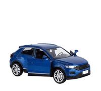 SYOEUR 1:36 para Volkswagen T-ROC Modelo De Coche Aleación Diecast Juguete Simulación Vehículos Colección Modelos Coches Metal Pull Back Juego Modelo de Coche Hobby(Azul)