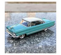 SYOEUR 1 43 para Lincoln Premiere Coupe 1956, aleación de fundición a presión, Modelo Coche estático, Adornos en Miniatura Juego Modelo de Coche Hobby(Azul)