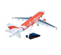SYOEUR 1 80 47cm con Ruedas y Aviones Ligeros Led Aviones Airbus A320-200 para Modelo de avión estático Air Asia Playkits