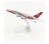 SYOEUR 16cm 1 400 para A380 EVA Airways Metal Fundido a presión Modelo de avión Escala en Miniatura Airbus Playkits(A)