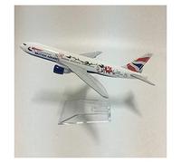 SYOEUR 16cm 1 400 para British Airways Plum Boeing B777 Airbus Escala Fundido a presión Modelo de avión con Acabado de Metal Playkits(B)