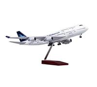 SYOEUR 47CM 1 150 para B747 Garuda Indonesia con luz y Ruedas Modelo de avión a Escala de aleación de Resina Playkits