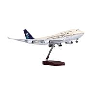 SYOEUR 47cm 1 150 para Saudi Arabian Airlines Boeing B747 Airbus Escala Modelo de avión Fundido a presión con Luces Playkits