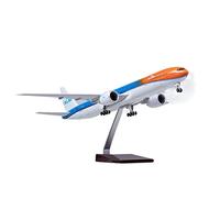 SYOEUR 47cm 1 160 para KLM Royal Dutch Airlines Boeing 777 Airbus Escala Die Cast Resina avión con Luces Playkits