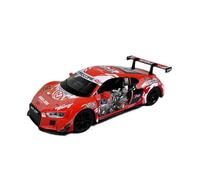 SYOEUR Adorno Estático Coleccionable para Niños, Escala 1:18, para Modelos De Coches Aleación Audi R8LMS Juego Modelo de Coche Hobby(Rojo)
