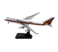 SYOEUR Avión Coleccionable De Aleación 1 400 para Kalitta Air Boeing B747-400BCF, Avión Fundido A Presión, Modelo Jet N742CK con Soporte Playkits