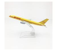 SYOEUR Avión De 16 CM Apto para Boeing B757 Modelo DHL En Miniatura Edificio Colección con Soporte Kit de Juego de Pasatiempo