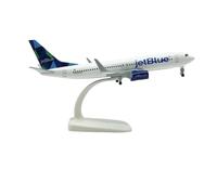 SYOEUR Avión De Juguete Aleación Metal Fundido A Presión Boeing 737 B737 20 Cm con Tren Aterrizaje Kit de Juego de Pasatiempo