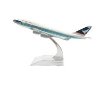 SYOEUR Cathay Pacific De 16cm para Modelo De Avión B747, Modelo De Aviación De Metal De Hong Kong, Modelo De Avión A Escala B747 Playkits(B747)