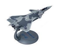 SYOEUR Escala 1/144 de 14CM para China Airforce J-20 Fire Fang Fighter Air Force, Modelo de avión de Metal Fundido a presión Playkits