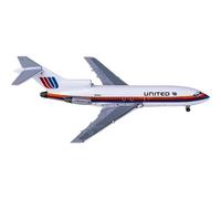 SYOEUR Escala 1 400 AC411212 para aerolíneas Boeing 727-100 N7010U, avión Fundido a presión, de Metal, Modelo de Juguetes de aviación Playkits