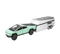 SYOEUR Gran Modelo 1:24 para Cyber Pickup Camión Todo Terreno De Aleación Coche con Sonido Y Luz Juguete para Colección Juego Modelo de Coche Hobby(Gray)