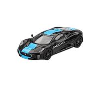SYOEUR Maqueta A Escala 1:64 del Jaguar C-X75 De Aleación Negra Kit Fundición A Presión Adorno Colección Estático Juego Modelo de Coche Hobby