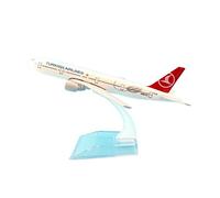 SYOEUR Metal de aleación 20cm Apto para aviación Boeing 777 B777 avión Modelo con Soporte manualidad para Regalo Kit de Juego de Pasatiempo(B)