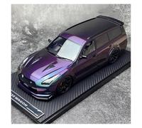 SYOEUR Modelo Coche 1/18 para GTR35 STAGEA R35 En Resina Viaje Decoración Colección Modelos Fundido A Presión Juego Modelo de Coche Hobby(Clear)
