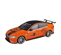 SYOEUR Modelo Coche 1:18 para Jaguar XE SV Project 8 Superdeportivo Juguete Metal De Colección Sonido Y Luz Juego Modelo de Coche Hobby(Naranja)