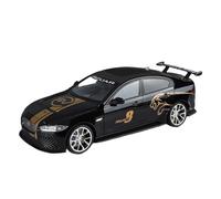 SYOEUR Modelo Coche 1:18 para Jaguar XE SV Project 8 Superdeportivo Juguete Metal De Colección Sonido Y Luz Juego Modelo de Coche Hobby(Negro)