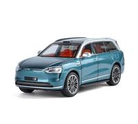 SYOEUR Modelo Coche Fundido Presión De Aleación 1:24 para AITO M9 SUV Gama Alta con Colección Adornos Escritorio Sonido Juego Modelo de Coche Hobby(Azul)