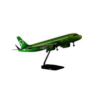 SYOEUR Modelo de avión a Escala 1 80 de 47 cm A320NEO A320 Neo para Siberia S7, Modelo de avión de aviación, Luces y Ruedas, Tren de Aterrizaje, avión Fundido a presión Playkits(Lights)