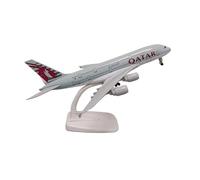 SYOEUR Modelo De Avión Aleación Metal 20 Cm para Qatar A380 Airbus 380 Colección Recuerdos Juguete Decorativo Kit de Juego de Pasatiempo