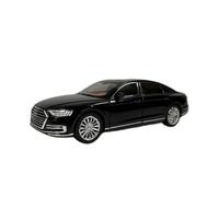 SYOEUR Modelo de Coche Audi A8 aleación Negra, Escala 1:24, decoración estática, simulación Coleccionable Juego Modelo de Coche Hobby