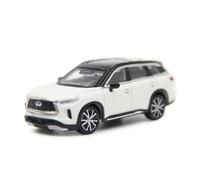 SYOEUR Modelo De Vehículo En Miniatura Estático Metal Infiniti Q70L 2017 A Escala 1:64 Juego Modelo de Coche Hobby(QX60 White)