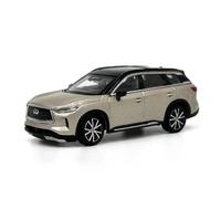 SYOEUR Modelo De Vehículo En Miniatura Estático Metal Infiniti Q70L 2017 A Escala 1:64 Juego Modelo de Coche Hobby(QX60 Gold)