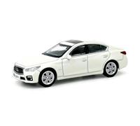 SYOEUR Modelo De Vehículo En Miniatura Estático Metal Infiniti Q70L 2017 A Escala 1:64 Juego Modelo de Coche Hobby(Q50S)