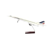 SYOEUR para Air France Concorde Modelo De Avión con Ruedas Ligeras Réplica Resina Fundida A Presión 50 Cm Kit de Juego de Pasatiempo