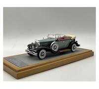 SYOEUR Resina Fundida Presión 1:43 para Duesenberg J116 Modelo Coche Antiguo Colección Recuerdos Decoración Juguete Juego Modelo de Coche Hobby(Verde)