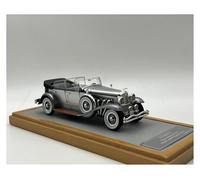 SYOEUR Resina Fundida Presión 1:43 para Duesenberg J116 Modelo Coche Antiguo Colección Recuerdos Decoración Juguete Juego Modelo de Coche Hobby(Gray)