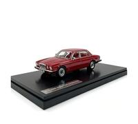 SYOEUR Resina Fundida Presión 1:43 para Jaguar XJ6 4,2 Serie III 1979 Modelo Retro Vintage Coleccionable Regalo para Fanáticos Coches Juego Modelo de Coche Hobby(Rojo)
