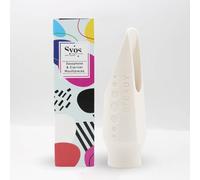 Syos Boquilla de saxofón alto, modelo estable, apertura de 7 puntas, blanco ártico, mejora el sonido de tu saxo con esta boquilla de saxofón alto fácil de tocar, flexible y homogénea