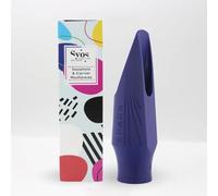 Syos Boquilla para saxofón alto, modelo Spark, apertura de 7 puntas, azul fantasma: fácil de usar, brillante y potente