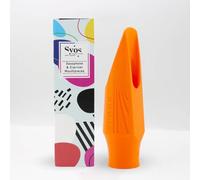 Syos Boquilla para saxofón alto, modelo Spark, apertura de 7 puntas, naranja lava: fácil de usar, brillante y potente