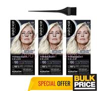 Syoss 12-53 Platinum Pearl Blond Hair Color Professional Salon-Style Look 3-Pack