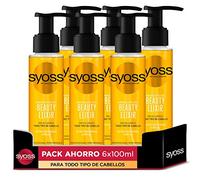 Syoss - Aceite Tratamiento Sublimador Beauty Elixir Oil - Para todo tipo de pelo - 6uds de 100Ml (600ml) - Nutrición intensa y brillo - Cabello como recién salido de la peluquería