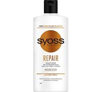Syoss - Acondicionador para pelo seco y dañado- gama Repair - 1ud de 440Ml - Repara en profundidad y protege el cabello - Cabello como recién salido de la peluquería