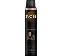 Syoss Champú seco de color marrón claro (200 ml), champú seco sin residuos para refrescar el color, aporta frescura extra durante 1 día sin lavar el cabello