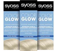 Syoss Coloración de color rubio platino frío nivel 3 (3 x 100 ml), coloración semipermanente para una intensidad de color radiante hasta 8 lavados sin dañar el cabello