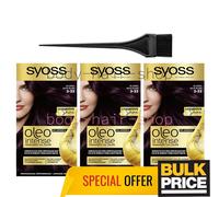 Syoss Oleo 3-33 Rich Ciruela/Berenjena Color de Cabello Intenso Lujoso Púrpur...