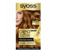 Syoss Oleo Intense - Tono 7-77 Cobrizo Vibrante - Coloración permanente sin amoníaco - Resultados de peluquería - Cobertura profesional de canas