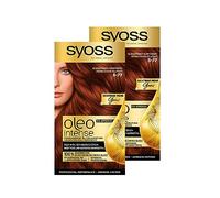 Syoss Oleo Intense - Coloración de aceite 5-77 rojo cobre brillante nivel 3 (115 ml), color permanente con aceite nutritivo, coloración sin amoniaco, 2 x 115 ml