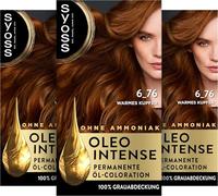 Syoss Oleo Intense - Coloración de aceite 6-76, cobre cálido, nivel 3 (115 ml), color permanente con aceite nutritivo, coloración sin amoniaco