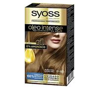 Syoss Oleo Intense - Tinte 8-60 Rubio Miel - Coloración permanente Sin Amoníaco - Cobertura profesional de canas - Resultados de peluquería (Pack De 3)